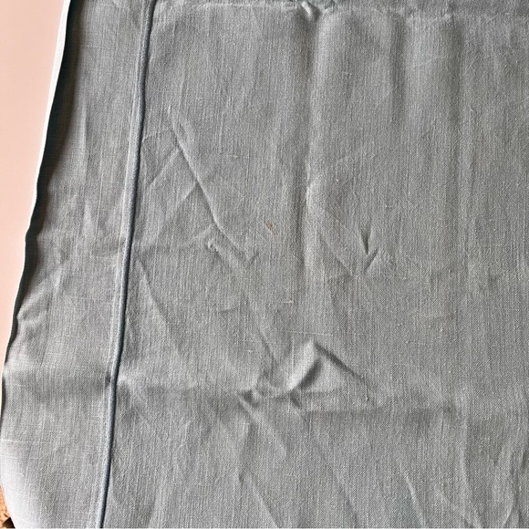 Vintage Solid Blue Color Cotton Tablecloth Approximately 42 x 44 - Picture 8 of 15